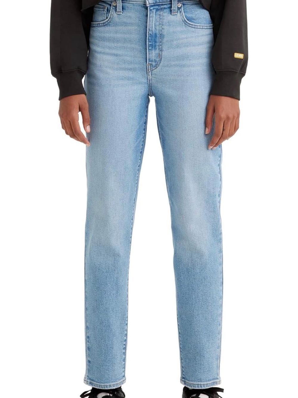 Levi's Women's Light Blue High Waisted Mom Jean